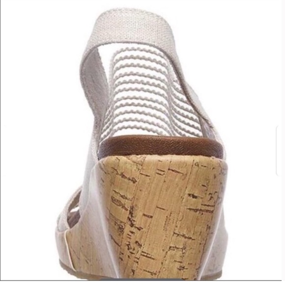 Skechers wedge sandal strap stretch comfort slip on spring summer 10 - Picture 3 of 3